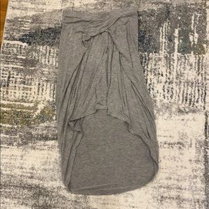 Grey high slow skirt